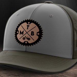 MTB Sprocket Hat, Mountain Biking Hat, Bike Hat, Laser Cut