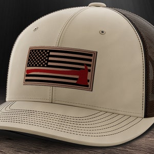 Thin Red Line Firefighter Axe Patch Trucker Hat