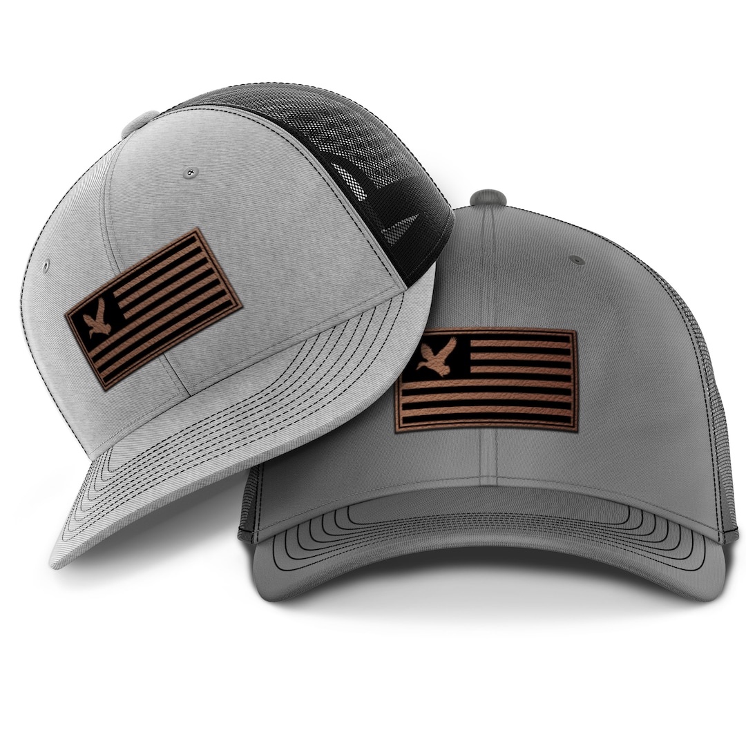 Duck Hunting Hat, USA Flag Patch Hat, Duck in Flag Patch Hunting Hat
