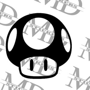 MUSHROOM MARIO Vinyl Decal Sticker gamer car truck window laptop cellphone tumbler Multiple Colors & Sizes