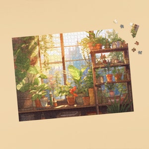 Houseplant Puzzle, Plant Lover Puzzle, Urban Oasis Puzzle 120, 252, 500-Piece image 3