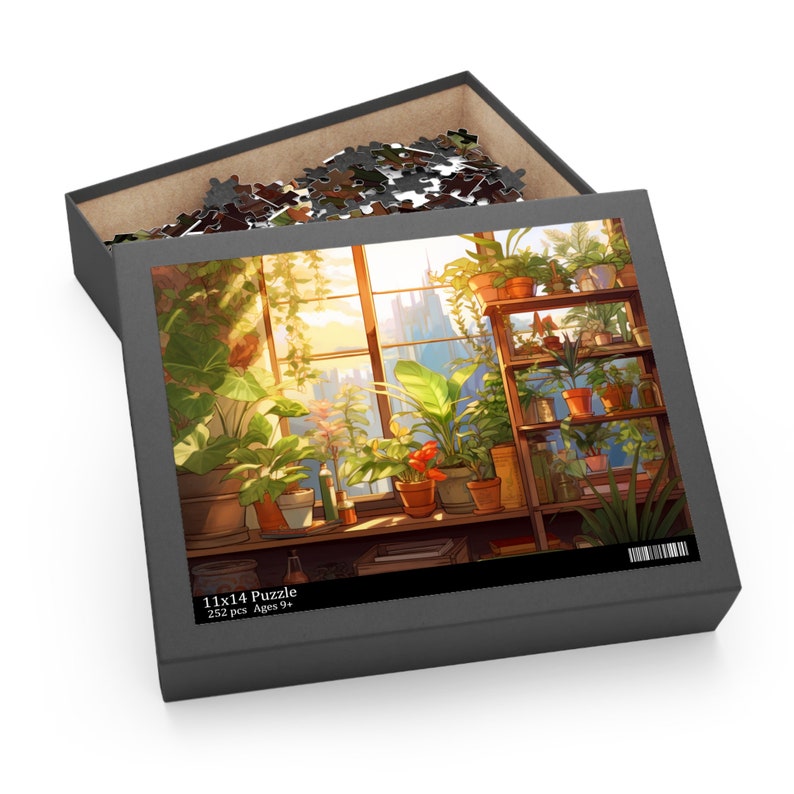 Houseplant Puzzle, Plant Lover Puzzle, Urban Oasis Puzzle 120, 252, 500-Piece image 5