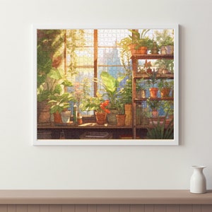 Houseplant Puzzle, Plant Lover Puzzle, Urban Oasis Puzzle 120, 252, 500-Piece image 1