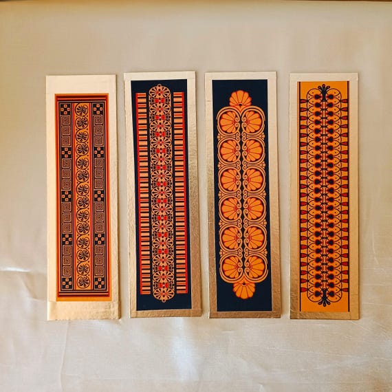 Ancient Greek Art Bookmarks - Eco Friendly Plastic-Free Gift for Bookworms - Handmade Bookmarks