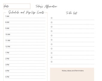 Undated Minimalist Planner: A Planner for School Mental Health Professionals | Printable Planner | Daily and Monthly Planner (52 weeks)