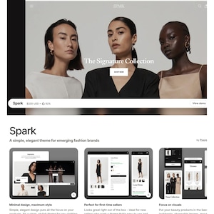 Tema Spark Chic Shopify: modello di e-commerce di moda minimalista (v4.0.3)