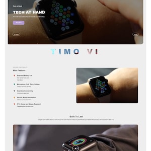 Timevo Pro v2.0.0 Shopify Theme: Single Product Store Design