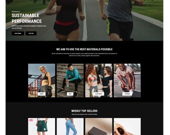 Dark Shopify 2.0 Theme: Sportswear, Sneakers & Fitness Stores (Digital Download)