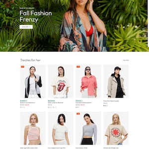 Ystore Shopifyテーマ – 秋のファッションブティックと季節の衣料品ストア | レスポンシブでトレンディなデザイン