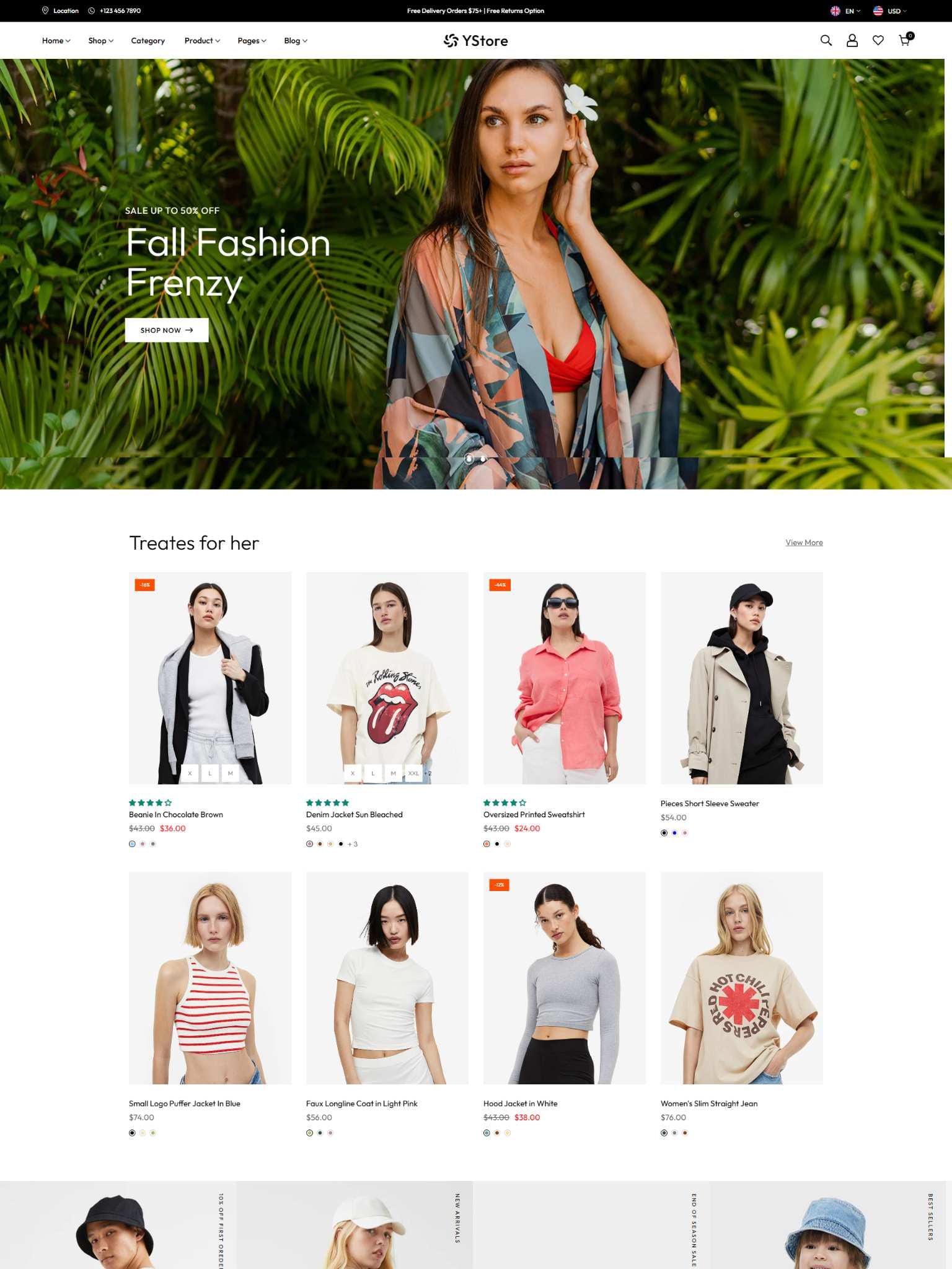 Shopify Fall Theme Ystore Shopify Theme – Fall Fashion Boutique and Seasonal Clothing ...