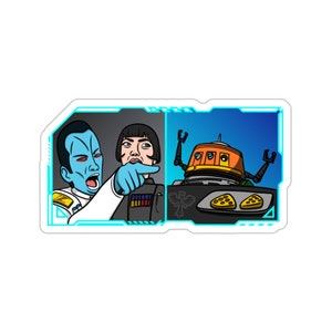 Thrawn vs. Chopper Sticker | Funny Star Wars Decal | Star Wars Rebels | Ezra Bridger Sabine Wren Hera Syndulla | Water Bottle Sticker