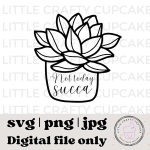 Not Today, Succa! SVG | Funny saying SVG