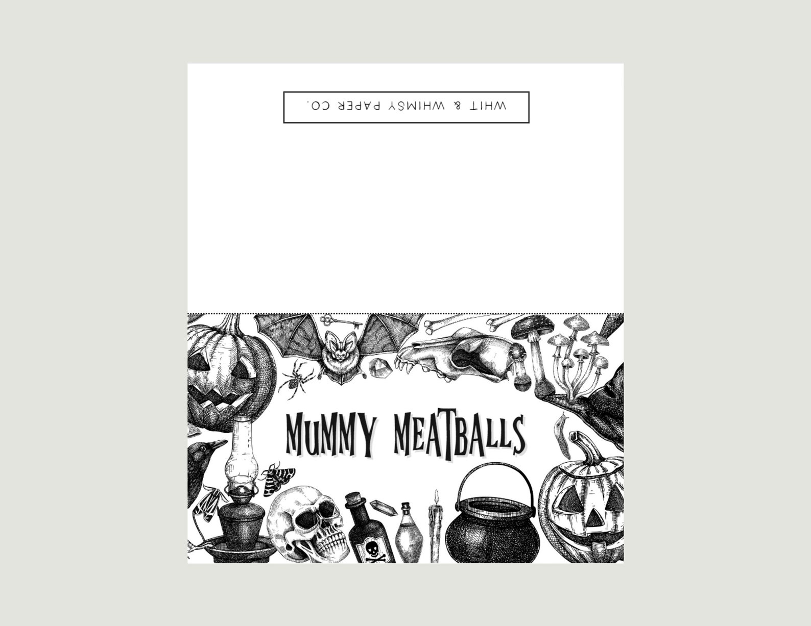 Printable Gothic Halloween Buffet Cards, Halloween Place Cards, Spooky ...