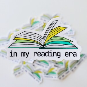 In My Reading Era Sticker - Water bottle Sticker - Hydroflask Sticker - Laptop Sticker - Stickers for Water Bottles - Cute Sticker