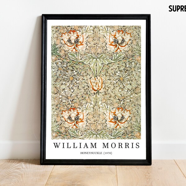 William Morris Print | Honeysuckle 1876  | A1 A2 A3 A4 | High Quality Prints