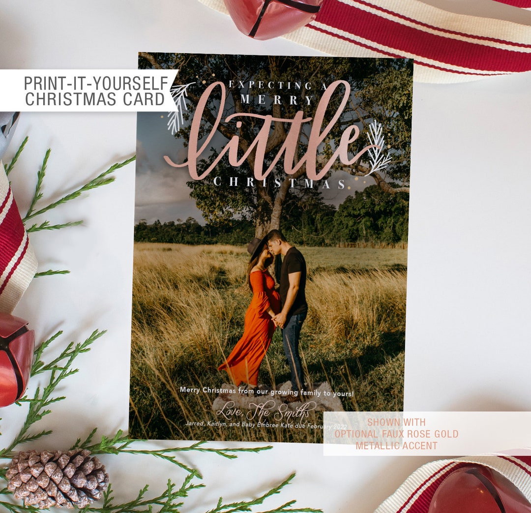 Printable Photo Christmas Cards Customized Family Photo Card Etsy UK