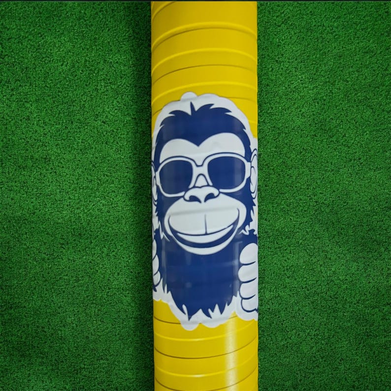 Go Bananas Monkey Wiffle Ball Bat - Yellow and Navy image 1
