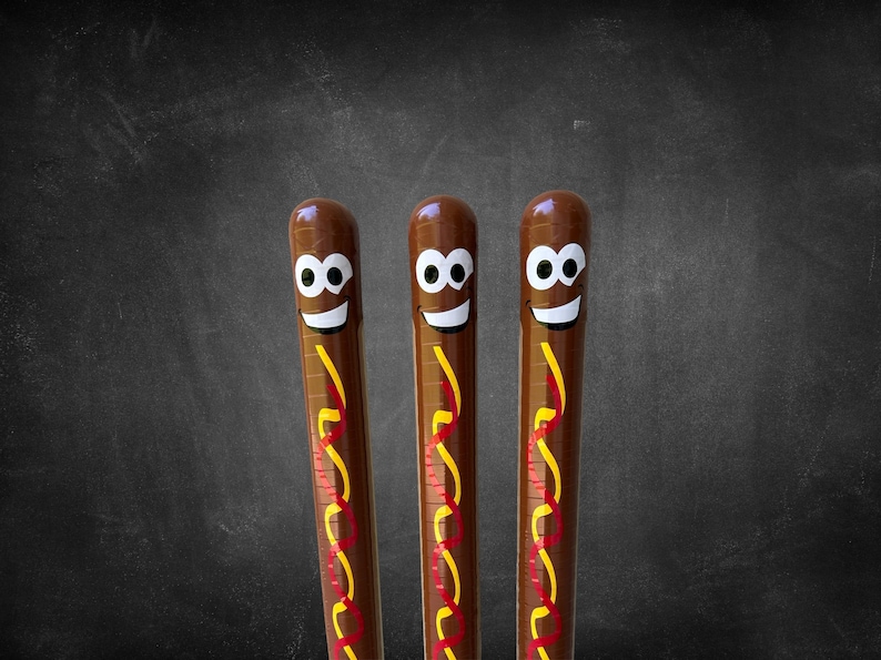 Hot Dog Wiffle Ball Bat | Designed with Ketchup & Mustard afbeelding 3