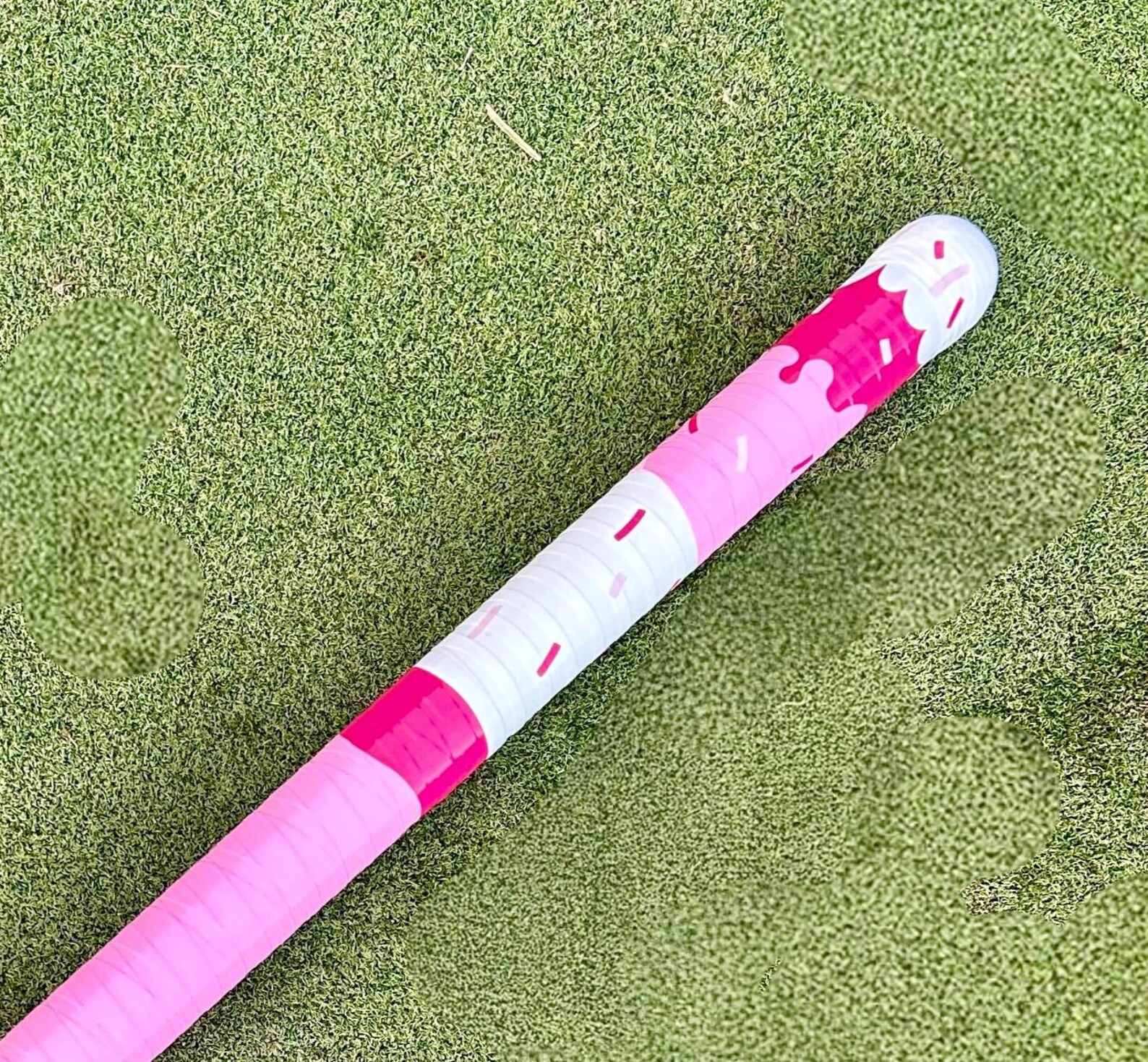 Bat Ice Shape Ice Cream Dream Wiffle Bat – Blue, Pink & Brown Cone – Custom Backyard ...