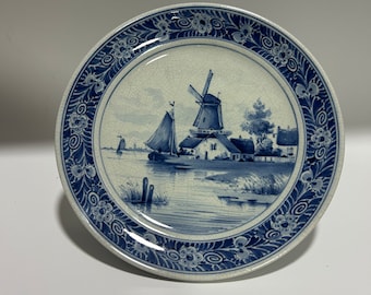 Antique 18th Century. Dutch Delft Plate