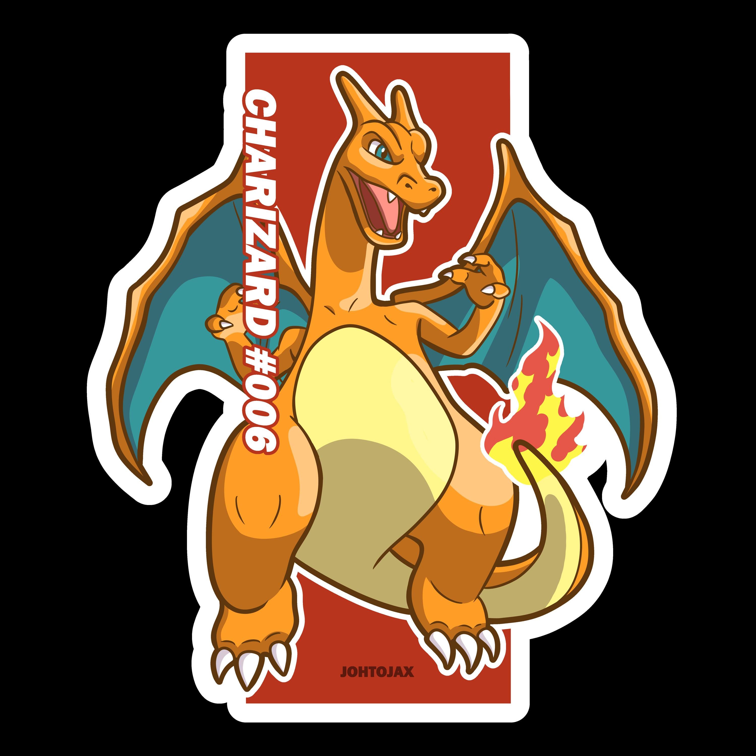 Mcharizardy Sticker Charizard Dex Sticker - Etsy