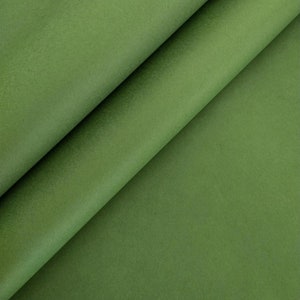 Effen gekleurd Kozo-washipapier (varengroen) - Thais moerbeipapier van Kozo Studio