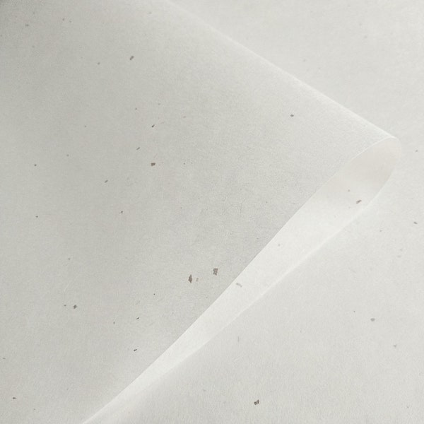 Chiri White Kozo Washi Paper (45 gsm) for Painting, Calligraphy, and Printmaking - Thai Mulberry Paper by Kozo Studio