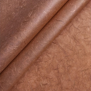 Unryu Kozo Washi Papier (Amber Brown) - Thai Mulberry Paper von Kozo Studio