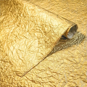 Momigami Gleaming Metallic Kozo Paper (Gold) - Thai Mulberry Paper by Kozo Studio