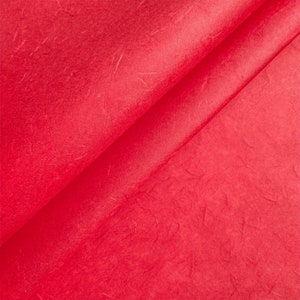 Carta Washi Unryu Kozo (Rosso Ciliegia) - Carta di gelso thailandese di Kozo Studio