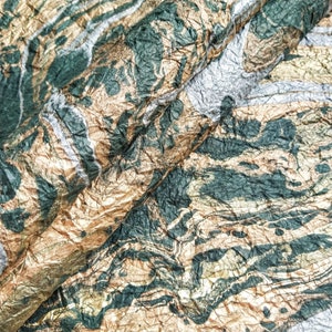 Carta Washi Momigami Kozo Marble Milano (Design 9, Verde) - Carta di gelso thailandese di Kozo Studio