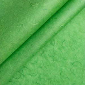 Papel washi Unryu Kozo (Verde veneno) - Papel morera tailandés de Kozo Studio