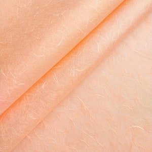 Unryu Kozo Washi Paper (Salmon Orange) - Thai Mulberry Paper by Kozo Studio