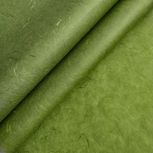 Unryu Kozo Washi-papier (varengroen) - Thais moerbeipapier van Kozo Studio