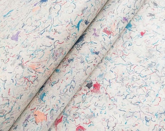 Colorful Cotton Confetti Mulberry Paper (Party Popper) by Kozo Studio