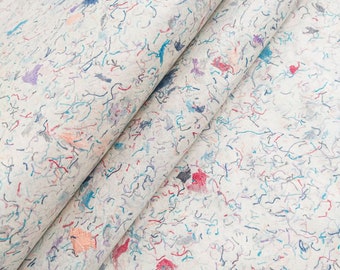 Colorful Cotton Confetti Kozo Paper (Party Popper) - Thai Mulberry Paper by Kozo Studio