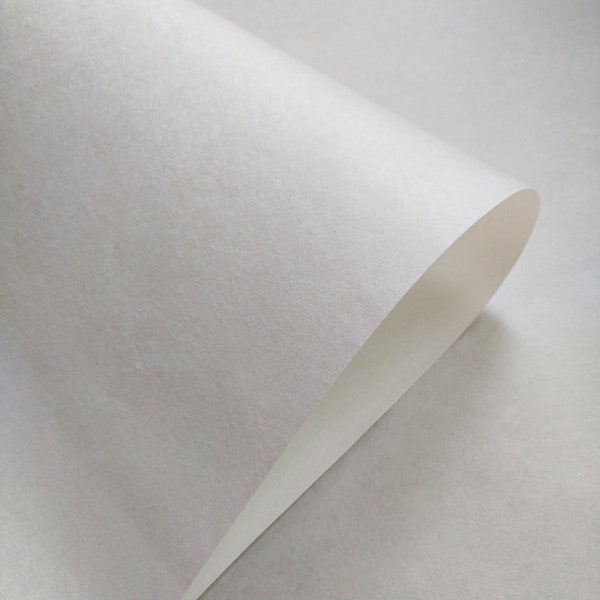 Papier Kozo Washi blanc traditionnel (70 g/m²) pour la peinture, la calligraphie et la gravure - Papier mûrier thaïlandais par Kozo Studio