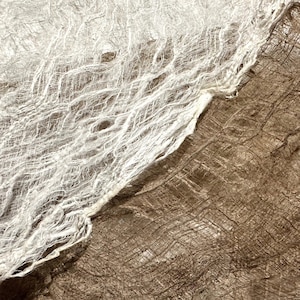 Corteccia di gelso Flexi (bianca/naturale) - Carta di gelso tailandese di Kozo Studio