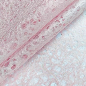 Carta washi Asarakusui Lace Kozo (rosa) - Carta di gelso thailandese di Kozo Studio