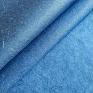 Carta Washi Unryu Kozo (Blu Cobalto) - Carta di gelso thailandese di Kozo Studio