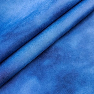 Ombre Kozo-papier (# 8 cerulean blauw) - Thais moerbeipapier van Kozo Studio