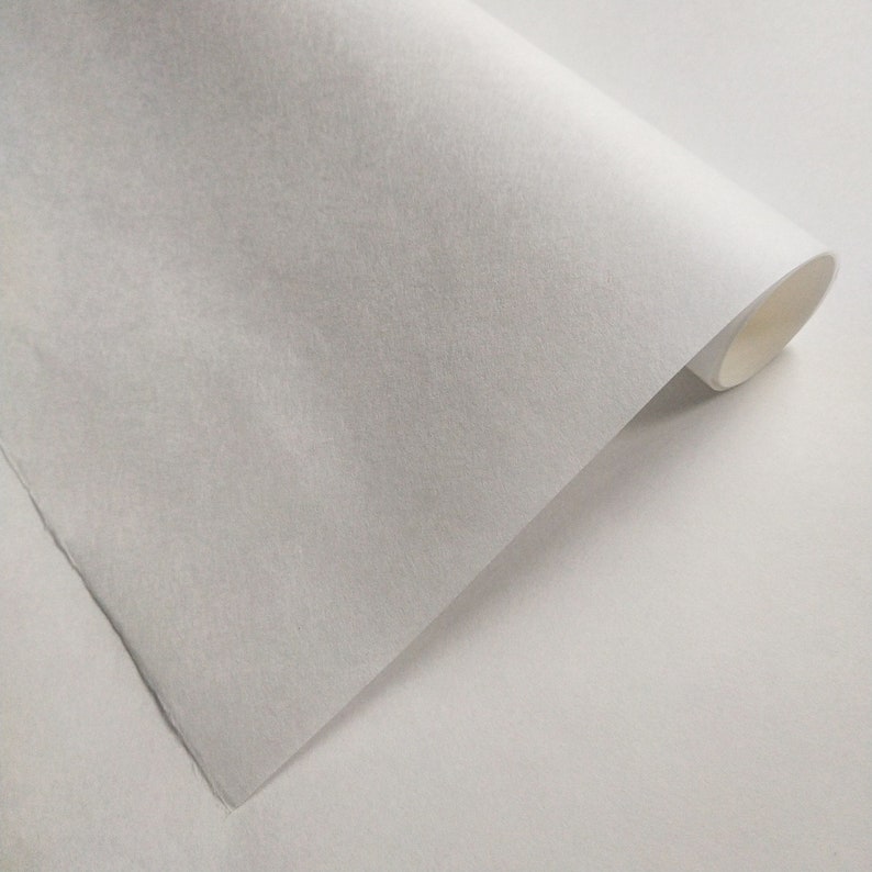 Carta tradizionale Kozo Washi bianca sottile 45 g/m² per pittura, calligrafia e incisione Carta di gelso tailandese di Kozo Studio immagine 2