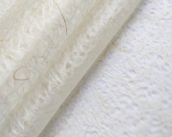 Asarakusui Lace Kozo Washi Paper (Natural) - Thai Mulberry Paper by Kozo Studio