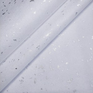 Silver Flake White Kozo Papier - Thai Mulberry Paper von Kozo Studio
