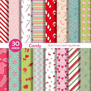 Candy Digital Paper,Lollipop,Candy Shop,Candy Store,Sugar Digital,Sweet Candy Background,Candy Clipart,Sprinkles,Candy Graphics,Candy Jar,