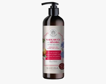 SHEIDA Softening Care Shampoo (Pomegranate Peel And Chicory Herbal Extract) 500 ml, Herbal Extract, Gentle, Sulfate Free, Paraben Free