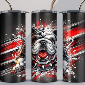 Bulldogs Tumbler Wrap png | Collage tumbler | 20 oz Skinny Tumbler Sublimation | Digital DOWNLOAD |  party Tumbler | Student gift | Bulldogs
