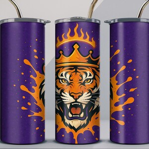 Tiger Tumbler Wrap png  | 20 oz tumbler wrap |  | 20 oz Skinny Tumbler Sublimation Template | Digital DOWNLOAD | graduation tiger tumbler