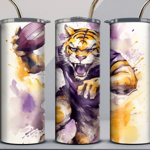 Tiger Tumbler Wrap png | 20 oz tumbler wrap | PNG |  300 DPI  | 20 oz Skinny Tumbler Sublimation Template | Digital DOWNLOAD |
