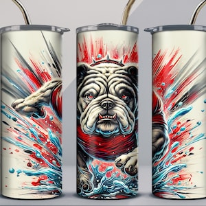 Bulldogs Tumbler Wrap png | Collage tumbler | 20 oz Skinny Tumbler Sublimation | Digital DOWNLOAD |  party Tumbler | Student gift | Bulldogs